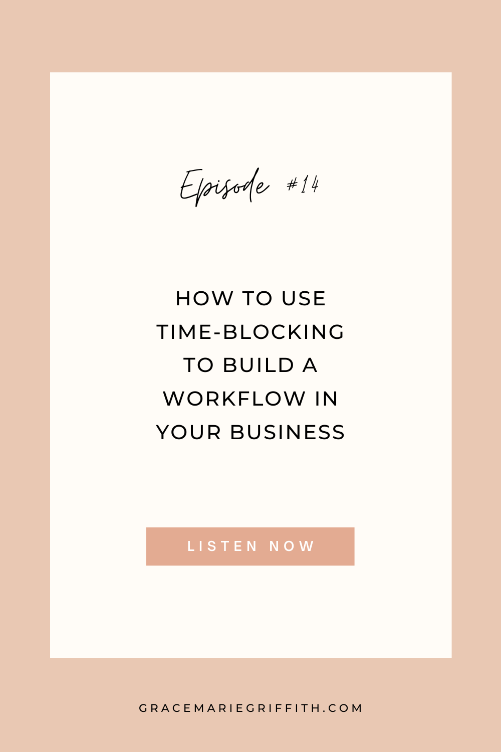 In this podcast episode, I share my step by step method for how I use time blocking in my business.