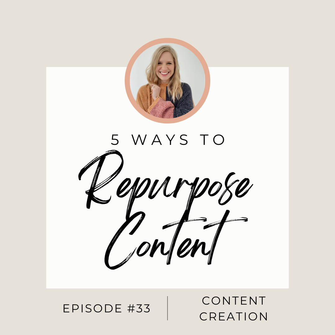 Episode 33: 5 Ways to Repurpose Content